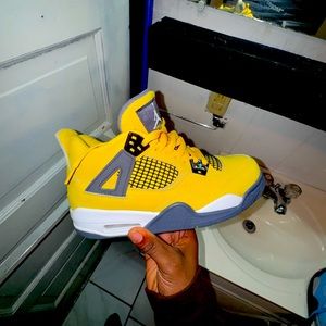 Yellow Jordan sneakers